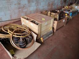 LOT: Assorted Caterpillar Parts including Rollers, Pumps, Brake Caliper, Cylinders & Pins in (3)