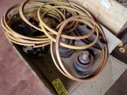 LOT: Assorted Caterpillar Parts including Rollers, Pumps, Brake Caliper, Cylinders & Pins in (3)