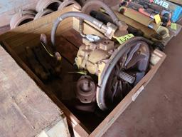 LOT: Assorted Caterpillar Parts including Rollers, Pumps, Brake Caliper, Cylinders & Pins in (3)