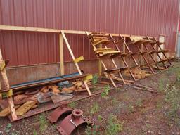 LOT: Assorted Caterpillar Wear Plates (located outside building - rack included)