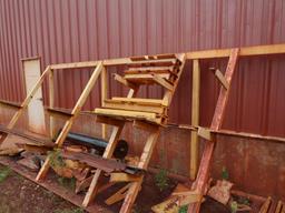 LOT: Assorted Caterpillar Wear Plates (located outside building - rack included)