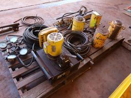 Enerpac Hydraulic Power Pack System including ZE4 Class Electric Power Pack, (4) 200 Ton (est.)