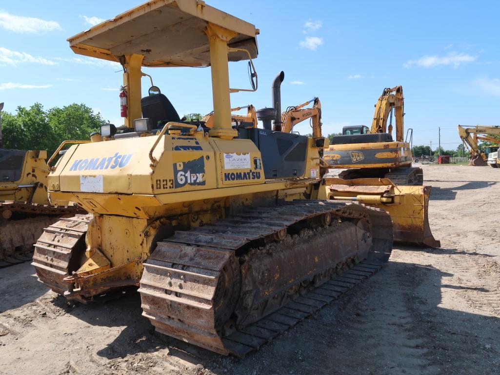 2008 Komatsu Crawler/Tractor Model D61PX, S/N B45659, 13 ft. Blade, 6-Way Canopy, 34 in. Pads, 6635