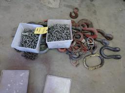 LOT: Large Quantity of Chains, Shackles, Hooks, etc.