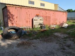LOT: Contents of Conex Box including Concrete Tools & Supplies (no box), 40 ft. (est.) Moving