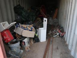 LOT: Contents of Conex Box including Concrete Tools & Supplies (no box), 40 ft. (est.) Moving