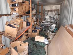 LOT: Contents of Conex Box including Concrete Tools & Supplies (no box), 40 ft. (est.) Moving