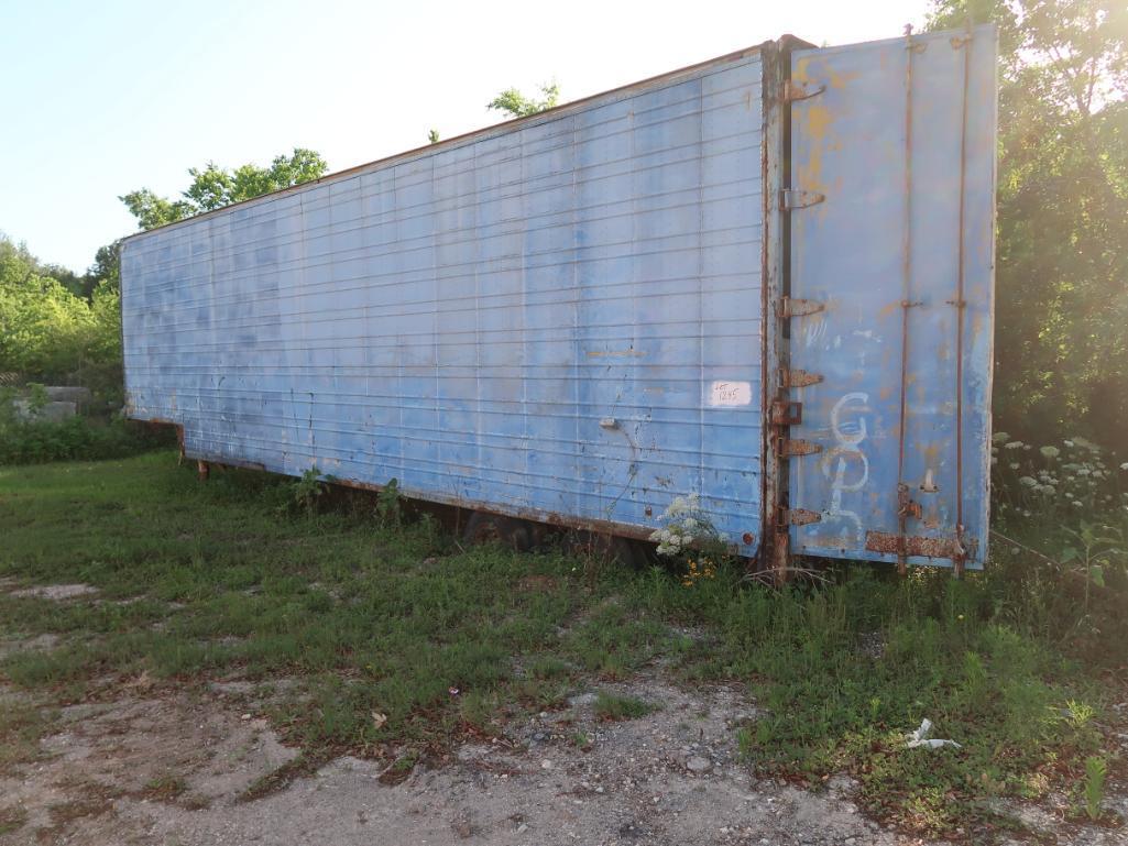 LOT: Contents of Conex Box including Concrete Tools & Supplies (no box), 40 ft. (est.) Moving