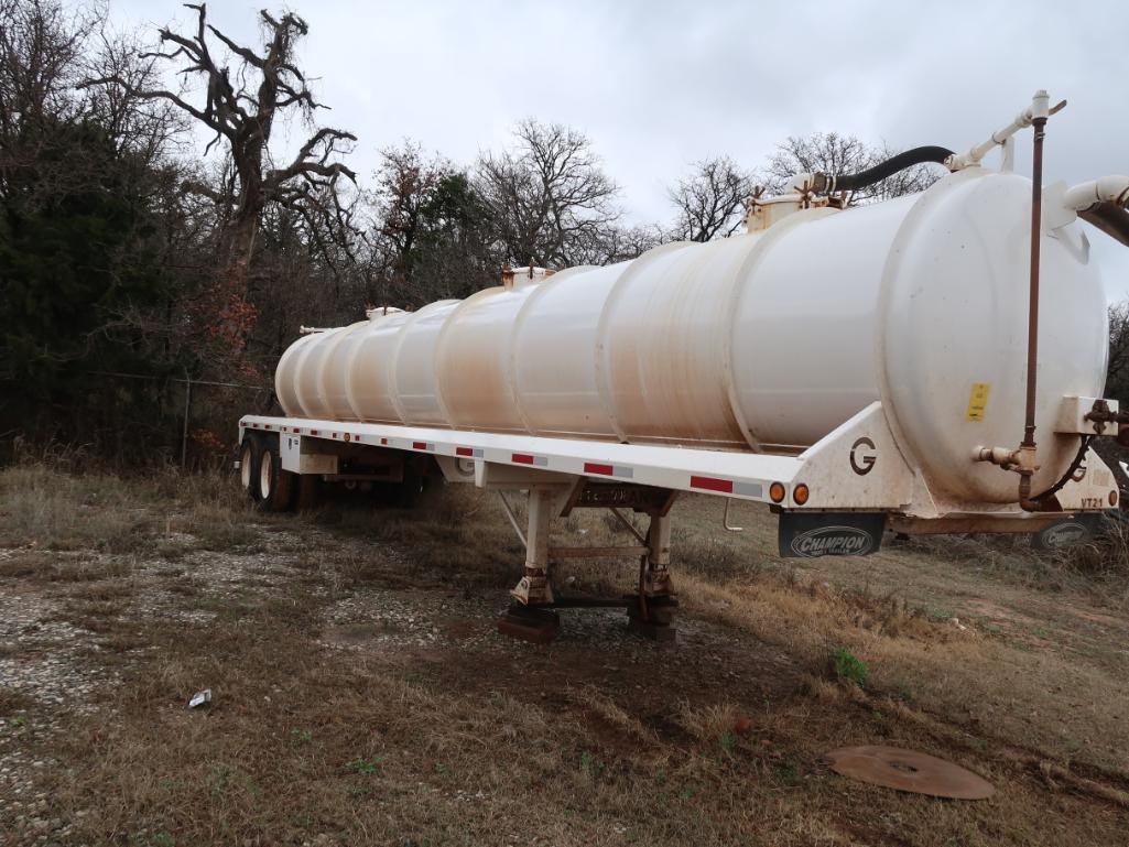 Galyean Vacuum Trailer, 130 BBL, Unit VT21