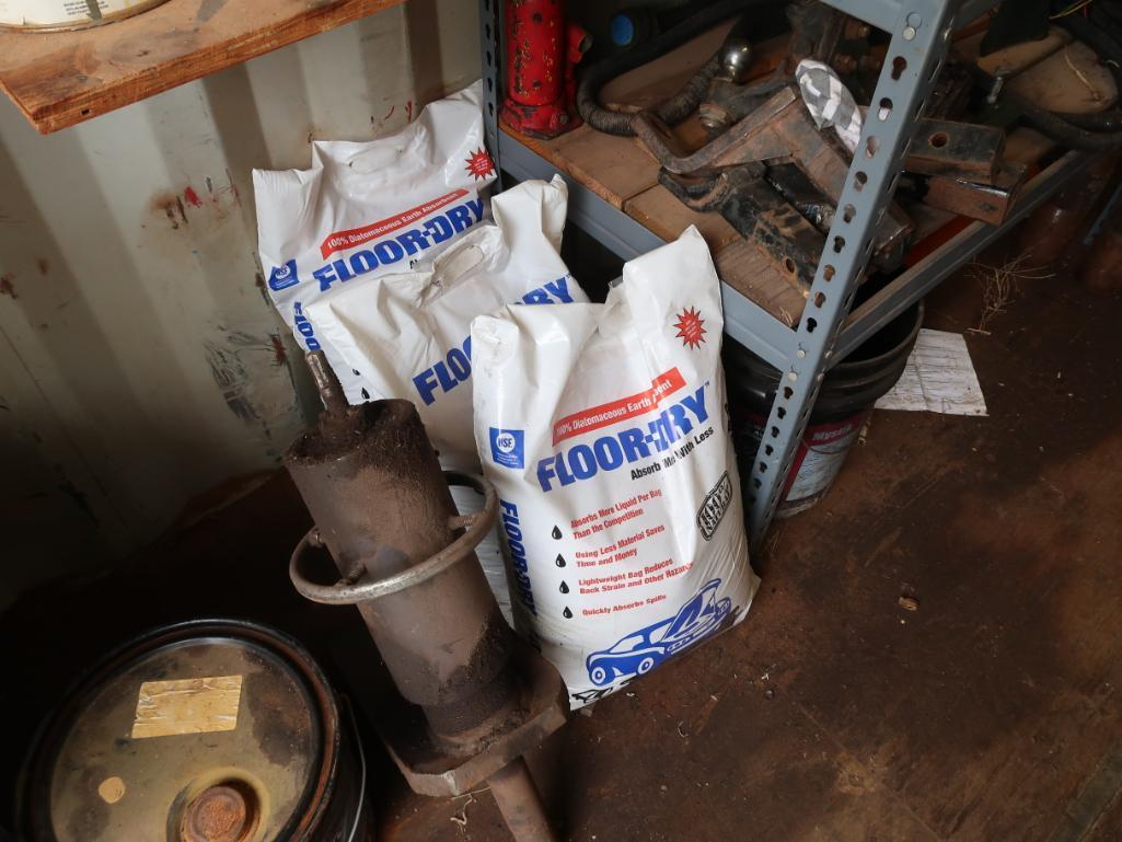 LOT: Contents of Conex Box including Magnetic Drill, Fluids, Rigging (excluding Lot #151)