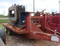 2007 Elite 12 ft. Tandem-Axle Float Trailer, VIN 1E9BF12217S230446, with Mounted Hydraulic BOP