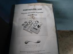 Micronic Portaflow PF330 Ultrasonic Liquid Flowmeter, S/N 8724