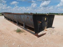 40 ft. Skid Mounted Half Pit Container (LOCATED IN FAIRVIEW, OK.)