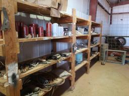 LOT: Balance of Garage Contents including Work Bench with Vise, Parts Room Contents, Tools (LOCATED