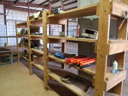 LOT: Balance of Garage Contents including Work Bench with Vise, Parts Room Contents, Tools (LOCATED
