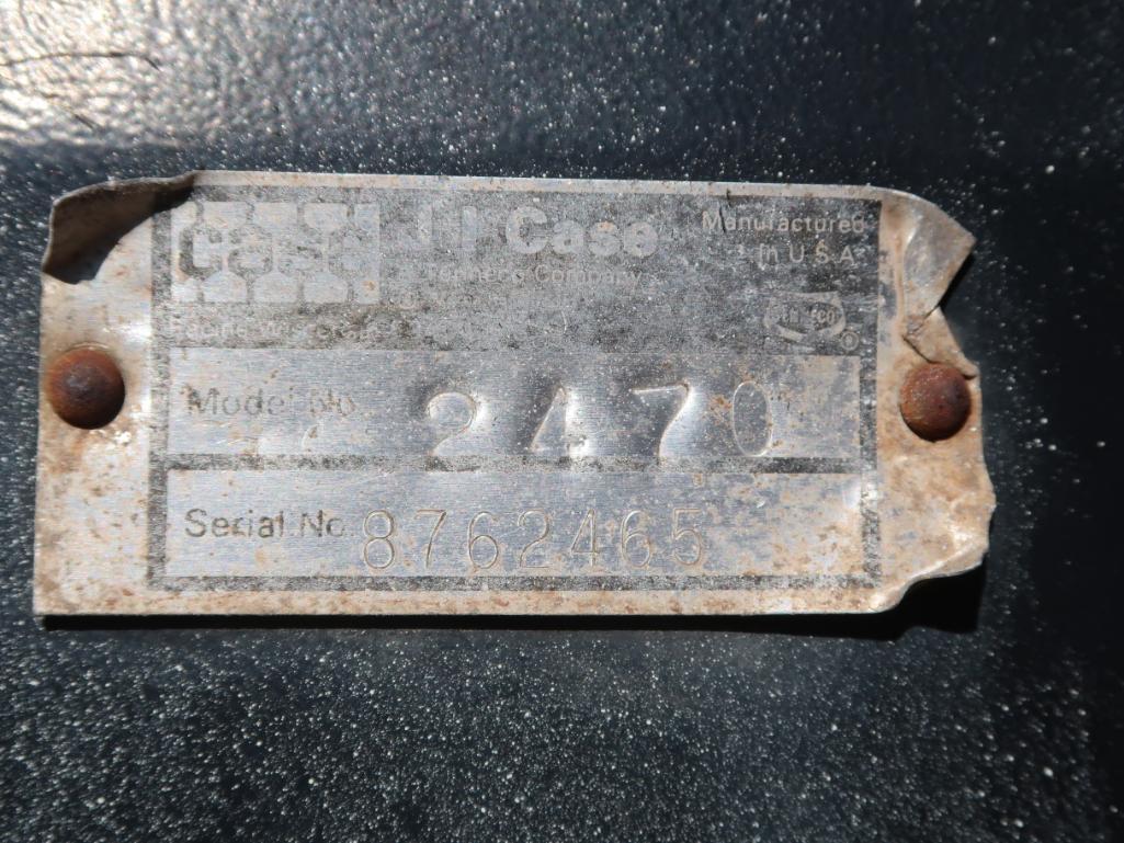 1974 Case Tractor Model 2470, S/N 8762465 (hole in block) (LOCATED IN ARDMORE, OK.)