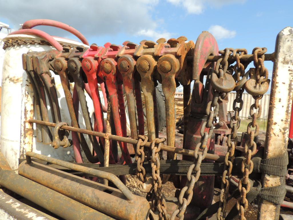 Tubing Tong, Pnuematic Slips w/ Spiders, Set of Bales, Elevators, Rod Wrenches (Located in back of
