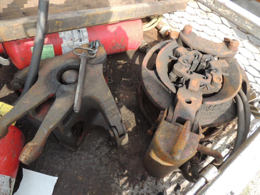 Tubing Tong, Pnuematic Slips w/ Spiders, Set of Bales, Elevators, Rod Wrenches (Located in back of