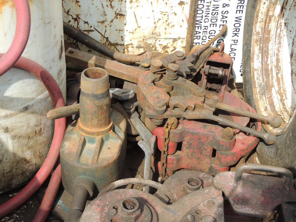 Tubing Tong, Pnuematic Slips w/ Spiders, Set of Bales, Elevators, Rod Wrenches (Located in back of