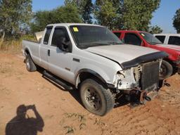 2007 Ford F250 XL SD Ext. Cab 4x2 Long Bed, 6.0 Power Stroke, Auto Trans, No Front Seats, Vin #