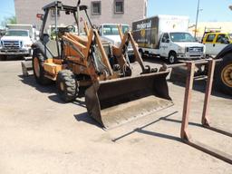 2006 Case 570 MXT Skip Loader 4x4, S/N JJG0380370, Includes Fork Attachment, 5116 Hrs. Indicated, (