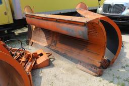 Steel Snow Plow Blade 132 in. W x 46 in. H (est). (Located at 900 Oak Stree