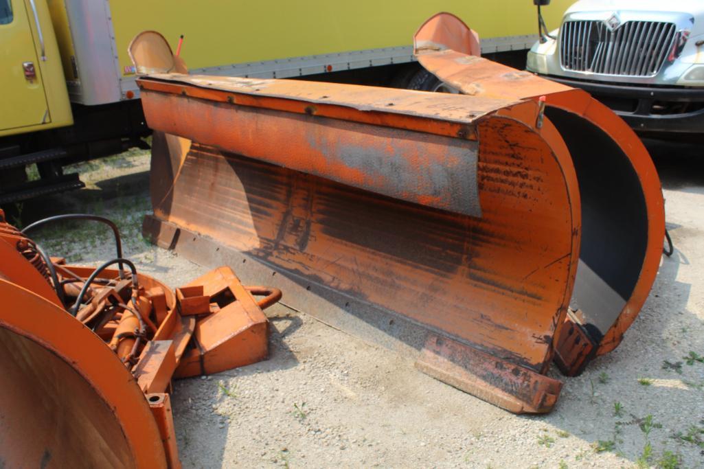 Steel Snow Plow Blade 132 in. W x 46 in. H (est). (Located at 900 Oak Stree