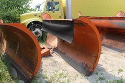 Steel Snow Plow Blade 132 in. W x 46 in. H (est). (Located at 900 Oak Stree