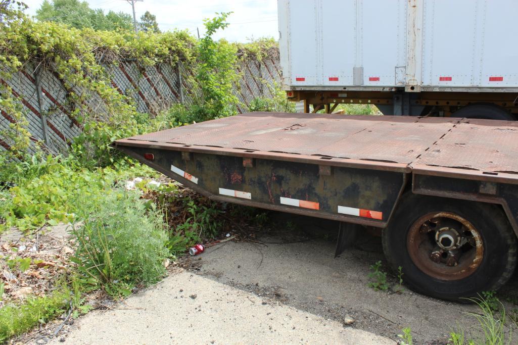 48 ft. (est.) Tandem-Axle Step Deck Beaver Tail Trailer, Steel Decking, Cable Winch, (Located at 420