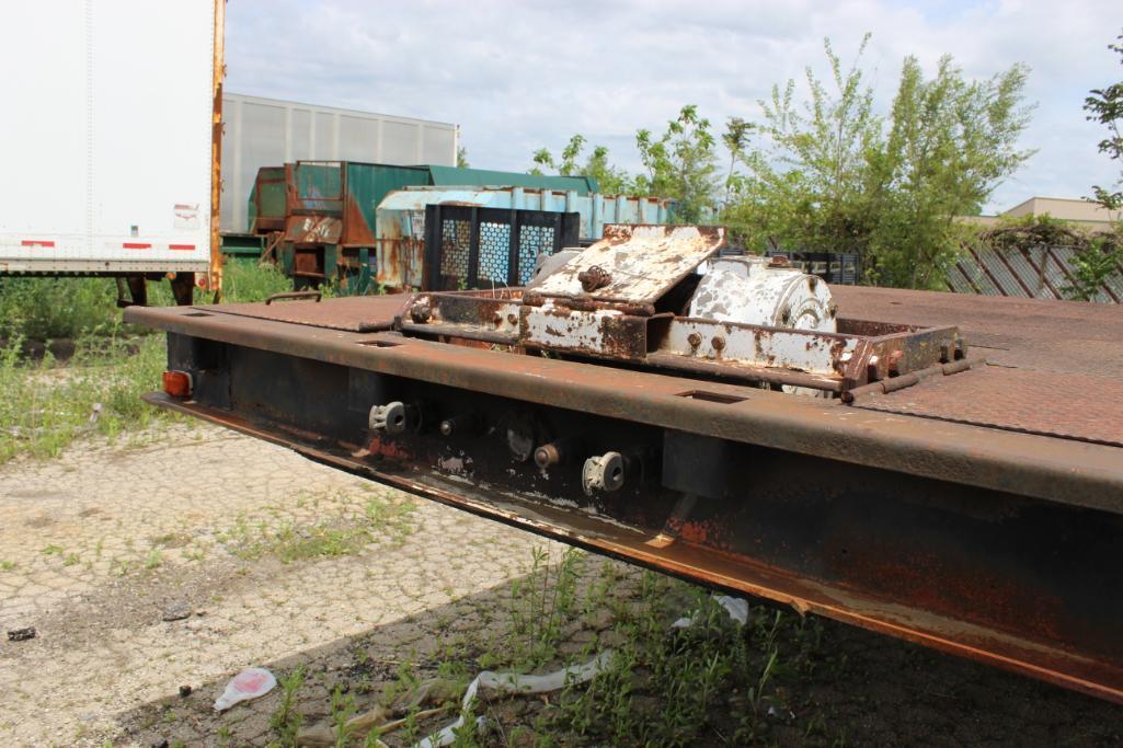 48 ft. (est.) Tandem-Axle Step Deck Beaver Tail Trailer, Steel Decking, Cable Winch, (Located at 420