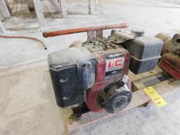 LOT: (1) 8 HP Motor, (1) 5 HP Motor (condition unknown) (located Bay #1)