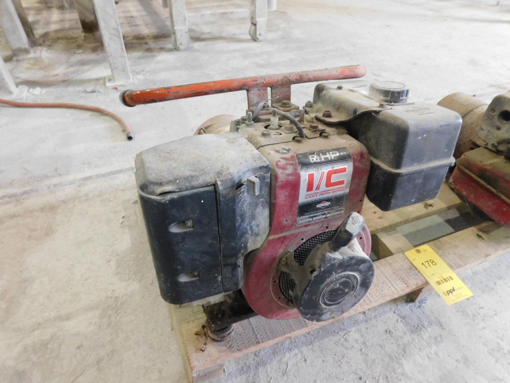 LOT: (1) 8 HP Motor, (1) 5 HP Motor (condition unknown) (located Bay #1)