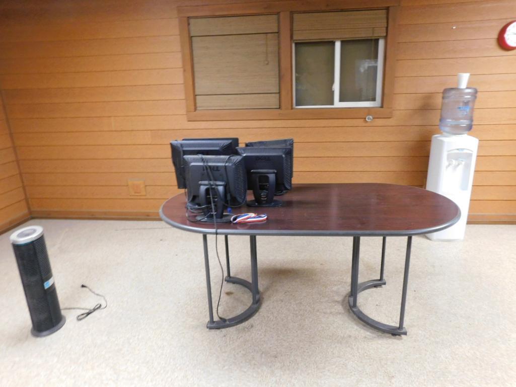 LOT: Contents of Offices: Desks, Chairs, File Cabinets, Monitors (NO TOWERS OR PRINTERS)