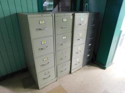 LOT: Contents of Offices: Desks, Chairs, File Cabinets, Monitors (NO TOWERS OR PRINTERS)