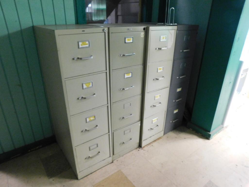 LOT: Contents of Offices: Desks, Chairs, File Cabinets, Monitors (NO TOWERS OR PRINTERS)