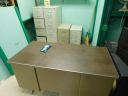 LOT: Contents of Offices: Desks, Chairs, File Cabinets, Monitors (NO TOWERS OR PRINTERS)