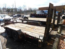 2003 Super Liner 16' x 7' Flatbed Trailer, Ramps, Dual Axle, Break Away System, VIN