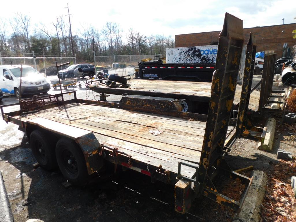 2003 Super Liner 16' x 7' Flatbed Trailer, Ramps, Dual Axle, Break Away System, VIN