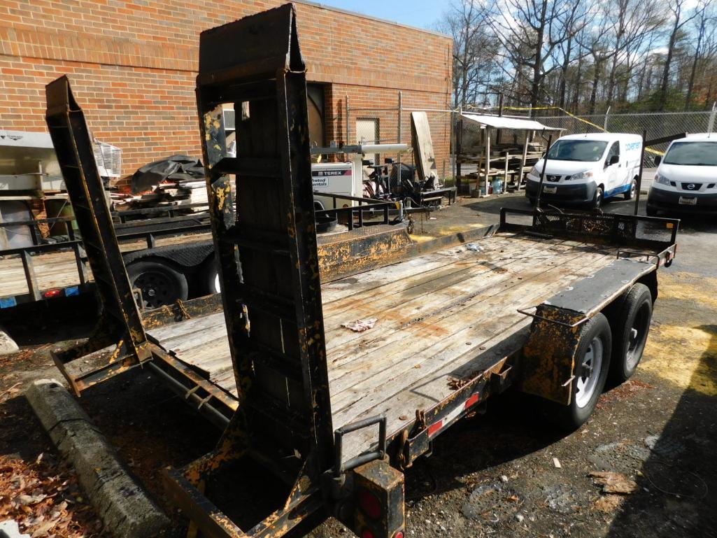 2003 Super Liner 16' x 7' Flatbed Trailer, Ramps, Dual Axle, Break Away System, VIN