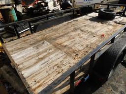 2006 Shur TL 14' x 7' Flatbed Trailer, Dual Axle, VIN 1M9AL14256N161045
