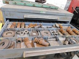 8-Drawer Tooling Cabinet w/Contents of Strippit Parts & Tooling