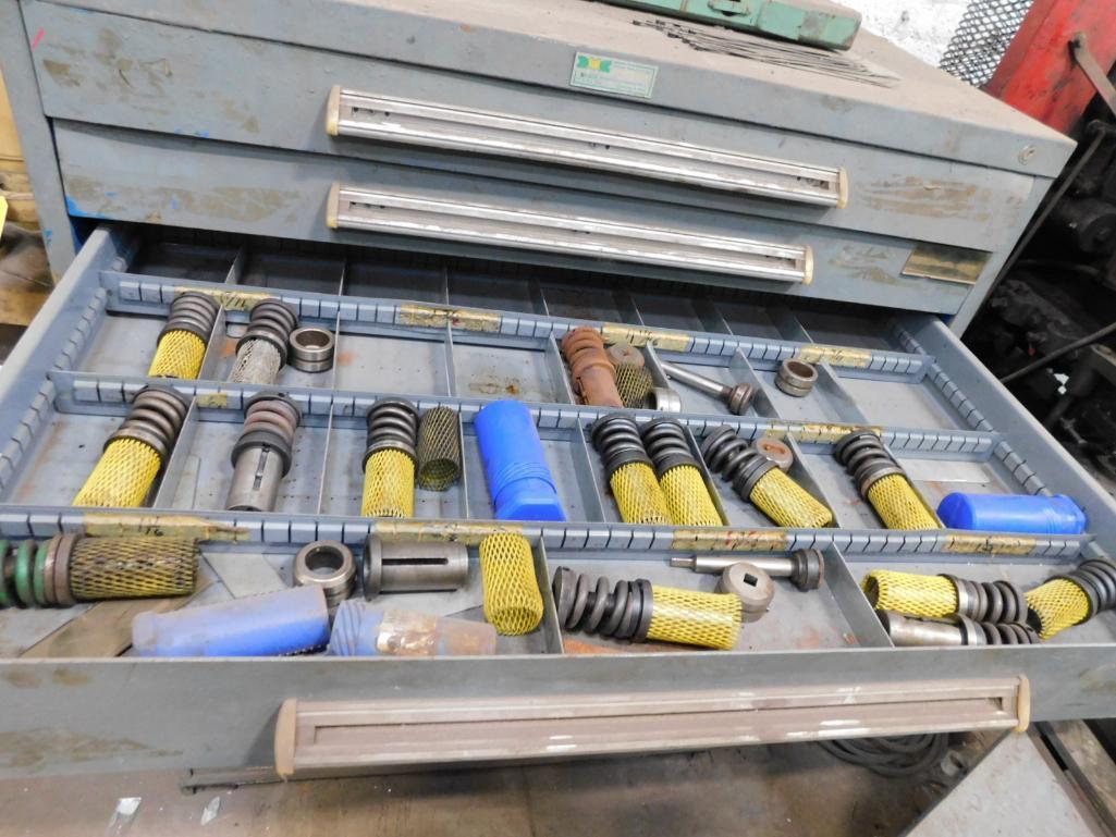 8-Drawer Tooling Cabinet w/Contents of Strippit Parts & Tooling