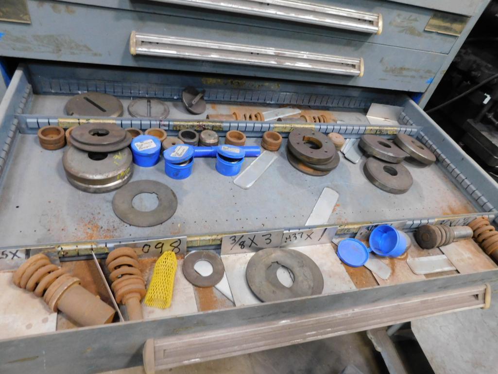 8-Drawer Tooling Cabinet w/Contents of Strippit Parts & Tooling