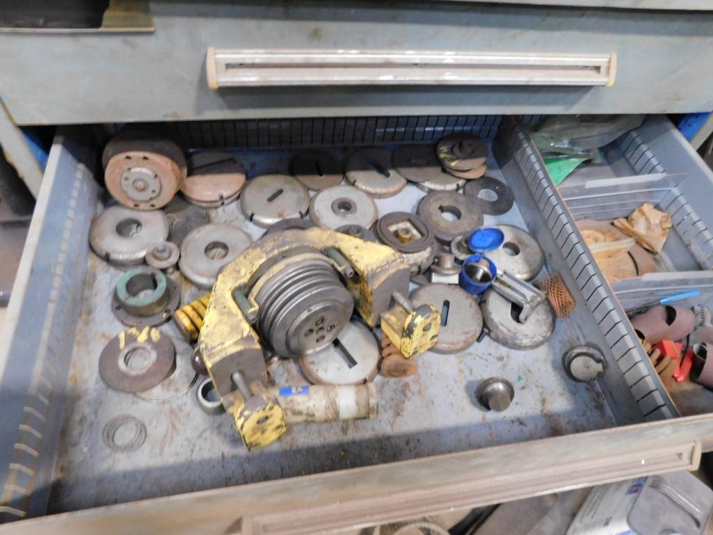 8-Drawer Tooling Cabinet w/Contents of Strippit Parts & Tooling