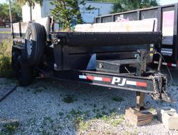 2021 PJ 14' Dump Trailer MDL-DL142, Tandem Axle, Low Profile, Cover, VIN 4P5DL1428M1360438, Unit #D6