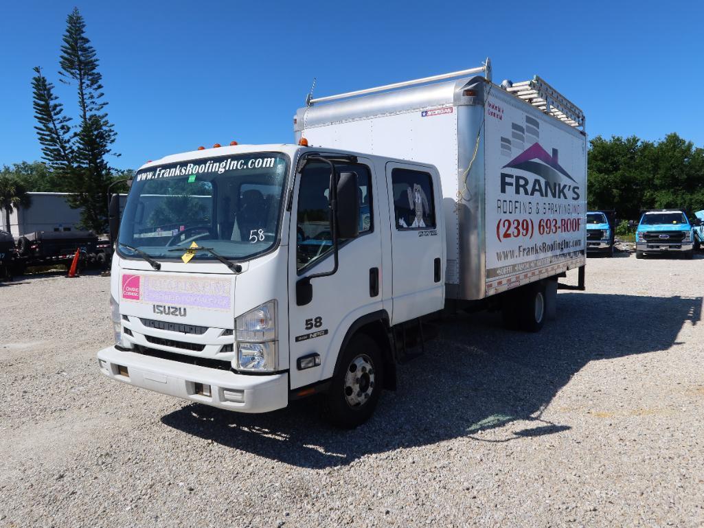 LOT: (LOTS 64-65 INCLUSIVE) 2017 Isuzu NPR 4 Door Dual Wheel, Gas, License# 58BIKJ, VIN