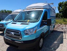 2019 Ford Transit Knapheide KUV Double Drop Rack, Gas, License# LVV-S62, VIN 1FDBW5PM8KKA19430,