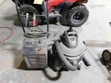 LOT: (1) Battery Charger, (1) Shop Vac (LOCATED IN MAINTENANCE AREA)