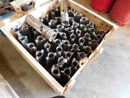 LOT: (5) Pallets of Mule Shoes, Carbide Sleeves, Float Valves, Assorted Mud Parts