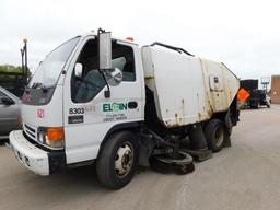 2005 GMC W-5500 Sweeper Truck, VIN J8DE5B16257901874, Automatic Transmission, Isuzu 4HKITC Turbo